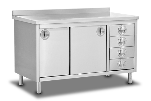 Çalışma Tezgahı Çekmece ve Sürgü Kapaklı